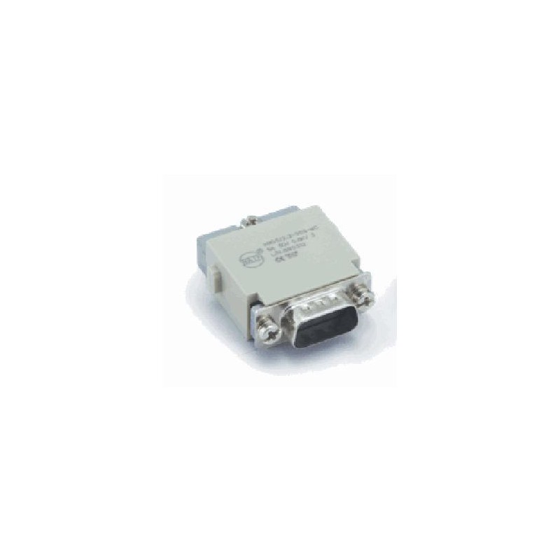Insert HM modulaire, Raccordement à Sertir, mâle, 9 pin, 5A, Polycarbonate 